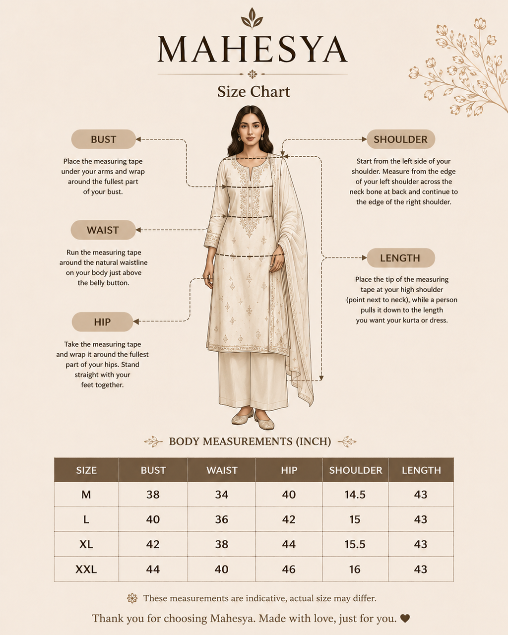 Mahesya Teal Chikankari-Inspired Floral Embroidered Kurti Set with Dupatta